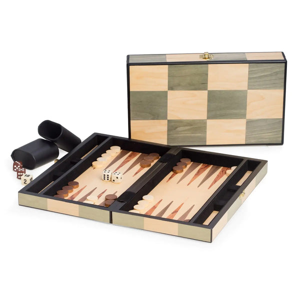 Green Backgammon Set